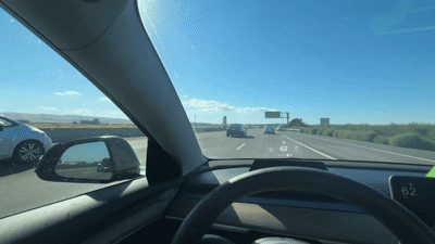 Left lane change assistance